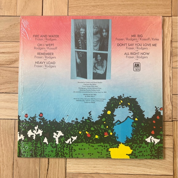 Free “Fire and Water” LP w/ original inner sleeve. A&M Records. 1970. - Picture 2 of 6
